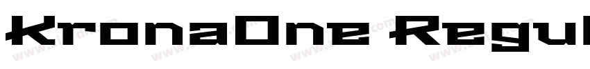 KronaOne Regular◆字体转换